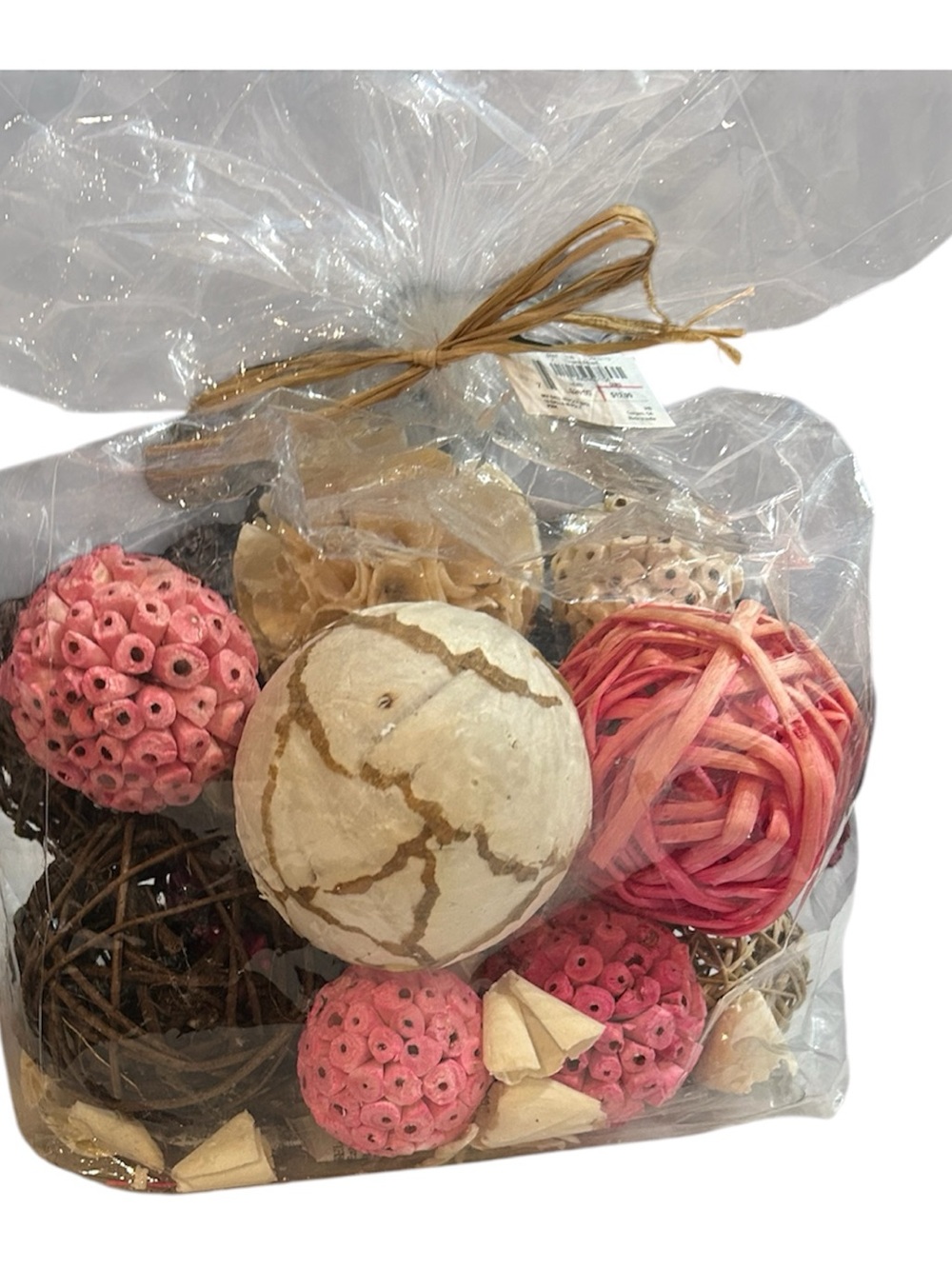 Decorative Potpourri Bowl Mix - Pink, Natural, Brown